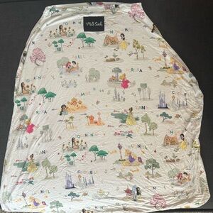 Whimsical White Textile with Playful Illustrations